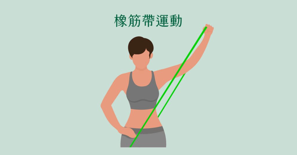 橡筋帶運動-肩周炎運動鍛鍊