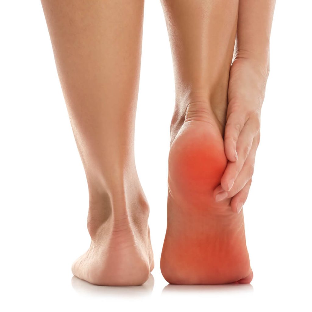腳板底中間及腳跟痛-足底筋膜炎症狀