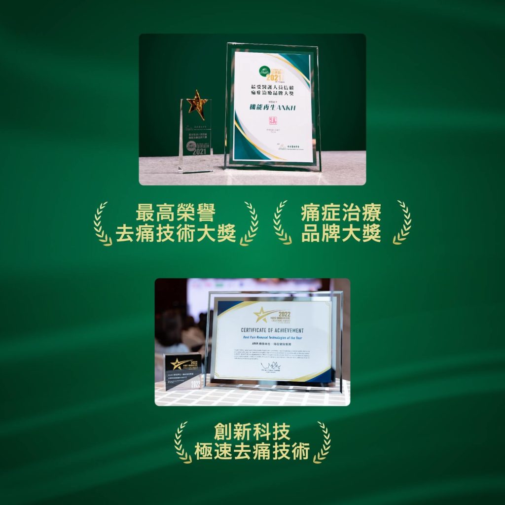 ANKH機能再生屢獲殊榮,極速去痛成效備受肯定。