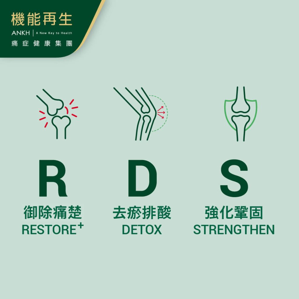 ANKH機能再生御除痛症方法：「RDS＋極速御痛技術」療程