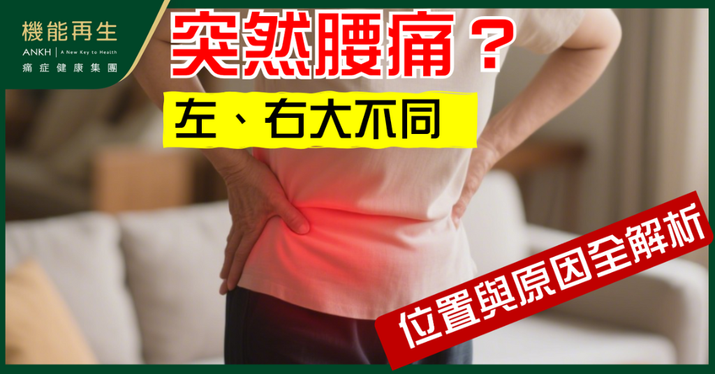 【突然腰痛?】位置及原因全面睇,左、右腰背痛大不同?