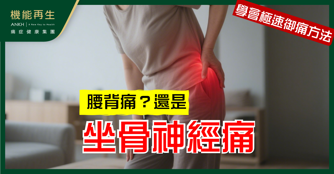 【坐骨神經痛】是哪裏痛？位置特徵與腰背痛差別一次看懂